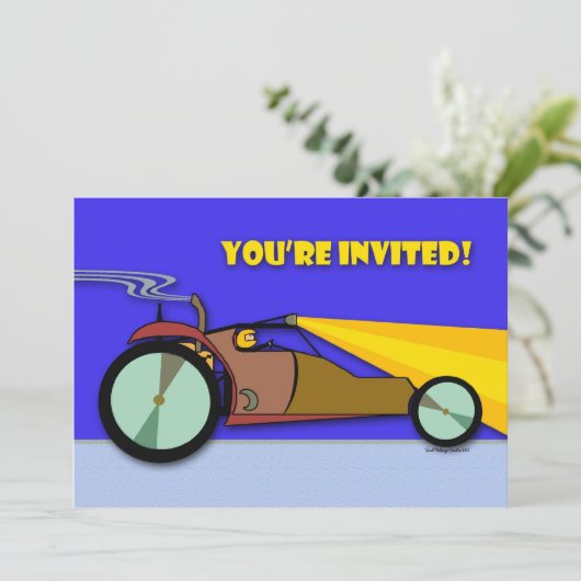 Course Anniversaire Invitation de fête, Dune Buggy (Debout devant)