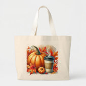 Course Automnal Edition Aquarelle Grote Tote Bag (Voorkant)