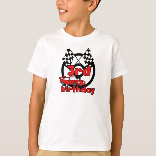 Course automobile 3e anniversaire Tshirts et cadea (Devant)