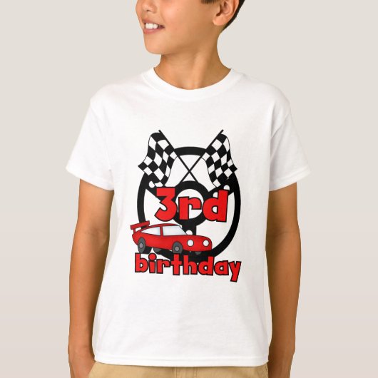 Course automobile 3e anniversaire Tshirts et cadea (Devant)