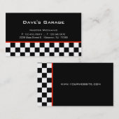 Course de Cartes de Visite de Garage Automobile (Devant / Derrière)