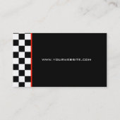 Course de Cartes de Visite de Garage Automobile (Dos)