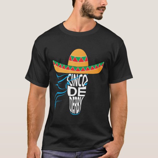 course de cheval berby de T-shirt du cinco De de (Devant)