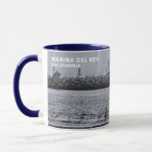 Course De Plage. Marina Del Rey, CA Mug (Gauche)