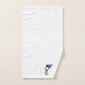 Course de vélo bleu et rouge (Serviette à main)