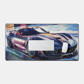 Course de voiture de sport dynamique de style pein (Clavier et souris)