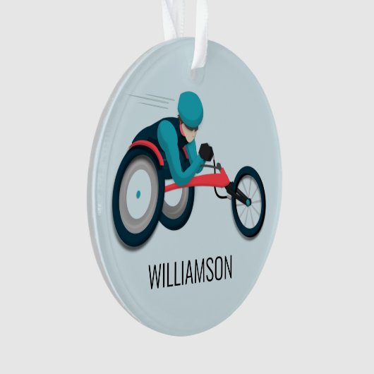 Course en fauteuil roulant (devant)