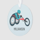 Course en fauteuil roulant (devant)