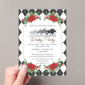 Course moderne Horse Derby Party Invitation équest (In situ (ordinateur de poche))