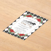 Course moderne Horse Derby Party Invitation équest (Poser)