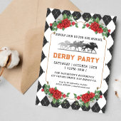 Course moderne Horse Derby Party Invitation équest