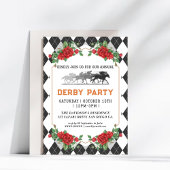 Course moderne Horse Derby Party Invitation équest
