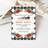 Course moderne Horse Derby Party Invitation équest