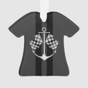 Course nautique en fibre de carbone noire