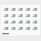 Course pour Stickers Autisme (Feuille)