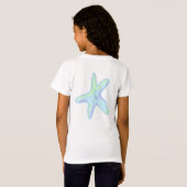 Course Sur La Plage Starfish Girls' T-Shirt (Dos entier)