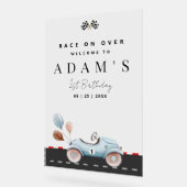 Course voiture Anniversaire Invitation, Fast un An (Angle)