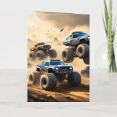 Courses de Monster Trucks dans le désert, carte d' (Dos)