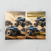 Courses de Monster Trucks dans le désert, carte d' (Intérieur)