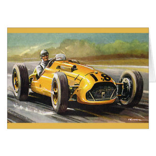 Courses de sport vintage, coureur de voiture de co