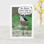 COURSES D'OISEAU FUNNY Carte ou cadeau (Fleur jaune)