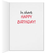 COURSES D'OISEAU FUNNY Carte ou cadeau (Intérieur (Droit))