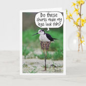 COURSES D'OISEAU FUNNY Carte ou cadeau (Fleur jaune)