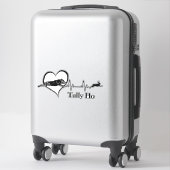 Coursing op maat gesneden vinyl Sticker (Koffer)