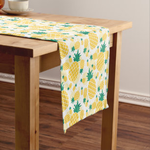 Court Chemin de table ananas 14" X 72"
