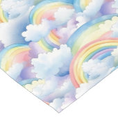 Court Chemin de table aquarelle arc-en-ciel (Coin)