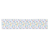 Court Chemin de table aquarelle arc-en-ciel (Horizontal)