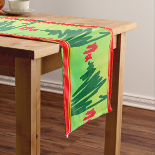 Court Chemin de table arbre de Noël