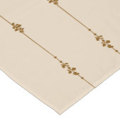 Court Chemin de table botanique de ferme Fleurs neutres  (Coin)