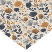 Court Chemin de table botanique Navy & Ochre (Coin)