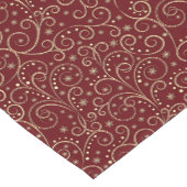 Court Chemin de table Burgundy Scrolls (Coin)