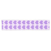 Court Chemin de table Cœurs violets (Horizontal)