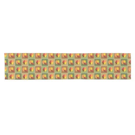 Court Chemin de table en patchwork d'automne (Horizontal)