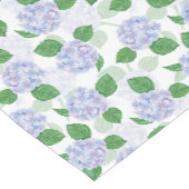 Court Chemin de table floral bleu Hydrangea (Coin)