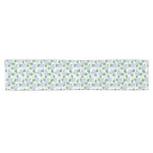 Court Chemin de table floral bleu Hydrangea (Horizontal)