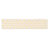 Court Chemin de table floral jaune rose (Horizontal)