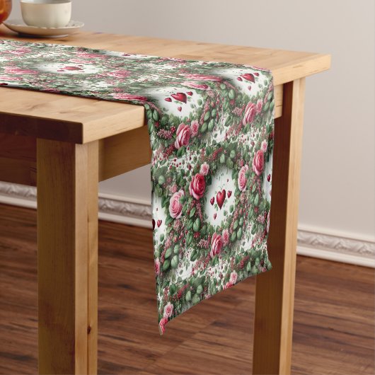 Court Chemin de table floral rose (In Situ)