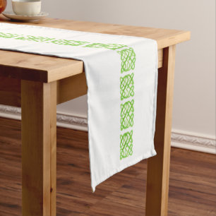 Court Chemin de table GREEN CELTIC KNOT 14x72