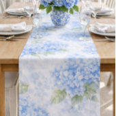 Court Chemin de table Hydrangea Bleu | Réceptions Côtièr