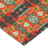 Court Chemin de table motif Amaryllis (Coin)