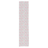 Court Chemin de table multiple Amour flamant rose (Devant)