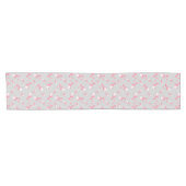 Court Chemin de table multiple Amour flamant rose (Horizontal)
