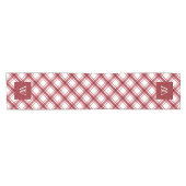 Court Chemin de table rouge et blanc (Horizontal)