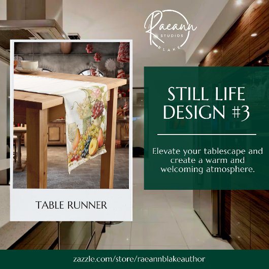 Court Chemin de table Still Life Design #3