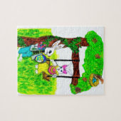 COURT EASTER BUNNY puzzle (Horizontal)