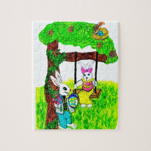 COURT EASTER BUNNY puzzle (Vertical)